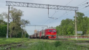 Электропоезд ЭТ2-021, станция Новая Деревня