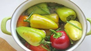 Квашеный болгарский перец на зиму целиком