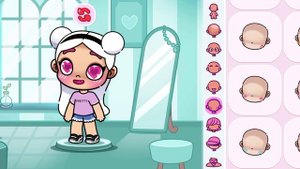 как сделать розовую и черную девочку (идею брать )