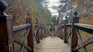 Речка "Пикушка" и красивый мостик. Relax осени.#relax #осень