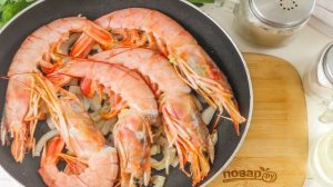 Лангустины в сливочном соусе