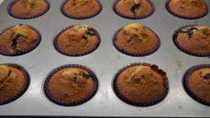 Капкейки с голубикой