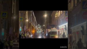 Прогулка по центру Москвы ночью .