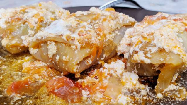 Голубцы с перловкой.