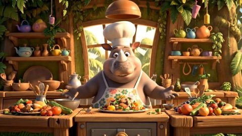 носорог повар#мультикидлядетей#обучающиемультики#мультикидлямалышей#детскоевидео#мультики