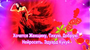 Хочется Женщину, Тихую, Добрую. Нейросеть. Эдуард Кукуй.