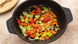 Лапша с овощами по-китайски