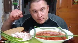 мукбанг/обжорыч/БОРЩ домашний с говядиной/