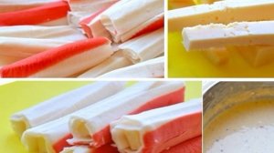 Крабовые палочки в кляре с сыром