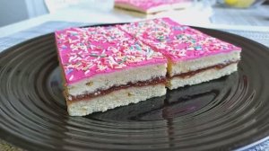 Песочное пирожное с повидлом "Школьное"🧁