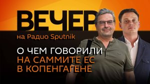 Михаил Онуфриенко. Саммит ЕС в Копенгагене и проект "стена дронов"