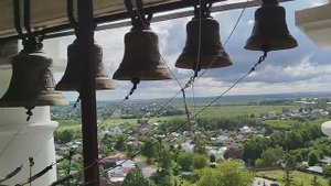 Суздаль с высоты Преподобенской колокольни.
