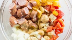 Колбаса с креветками