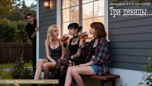 Три девицы. Делириум 2.0 и Суно. Раскрашенные стихи 2025.