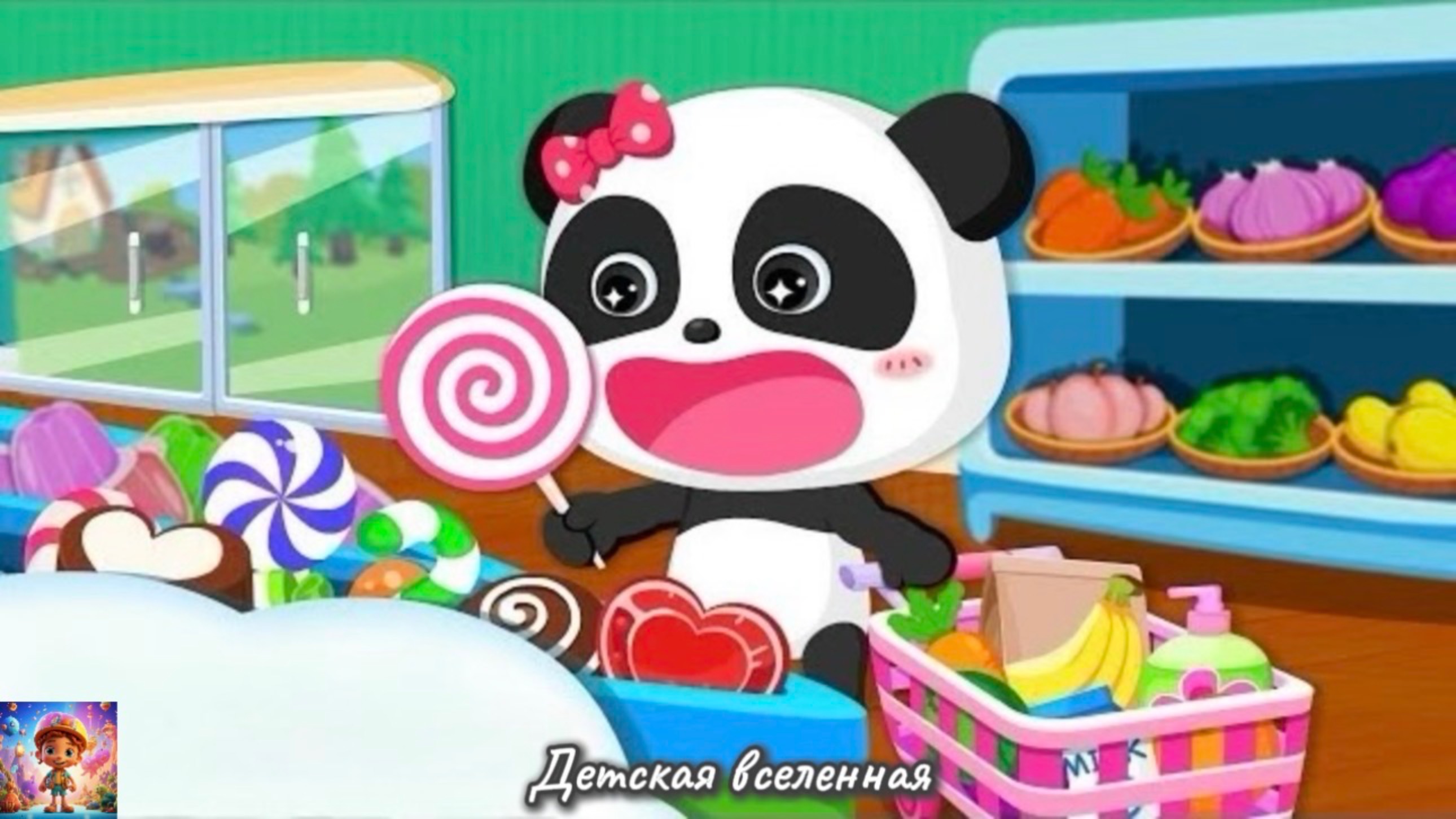 ПАНДА КИКИ / СУПЕРМАРКЕТ / КИКИ И МИУ МИУ ОТПРАВЛЯЮТСЯ ЗА ПОКУПКАМИ / ДЕТСКАЯ ВСЕЛЕННАЯ / 3