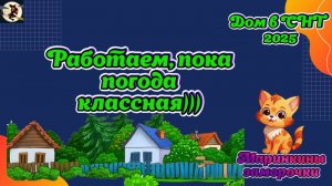 Дом в СНТ 2025. Работаем, пока погода классная..