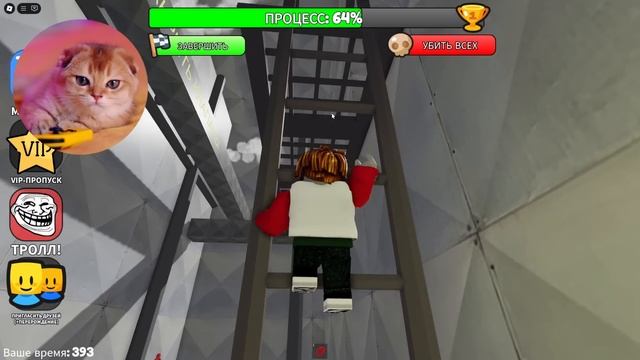 КОТ ПЕРСИК ПЛАВАТ В ТЮРЬМЕ РОБЛОКС! БАРРИ ВОНЮЧКА СТАЛ РУСАЛОЧКОЙ смотреть онлайн