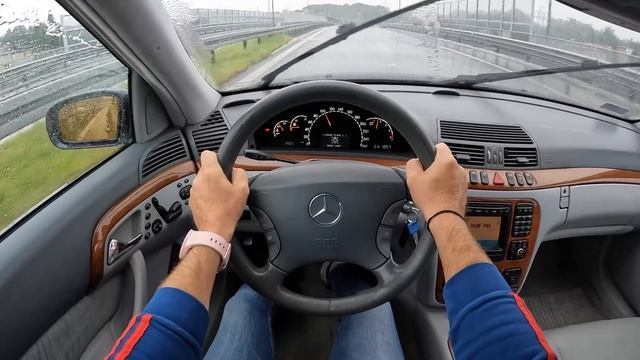 Mercedes S320 W220 2002 [3.2 л. 197 л.с.] POV TEST DRIVE