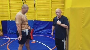 Отработка действий от удара ножом снизу. В.Н.Крючков