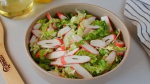 Крабовый салат с авокадо
