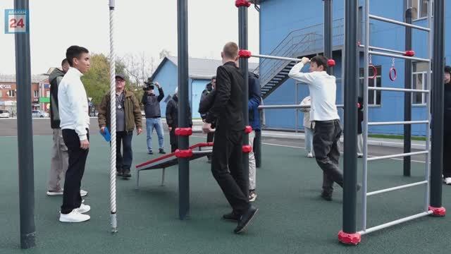 Брусчатка и  спортивный мини-комплекс— преображение дворовой территории 3 абаканской школы завершено