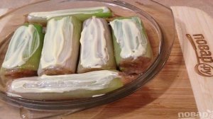 Каннелони из лука-порея