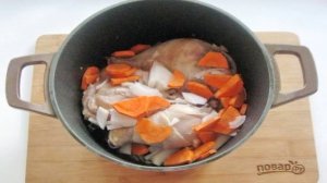 Курица с грибами в казане