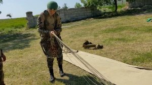ВДП. Сборка парашюта после приземления.