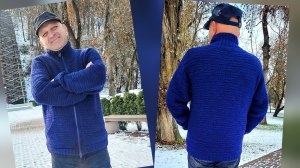 ✨️Мужская кофта на молнии с карманами✨️Мастер класс ✨️