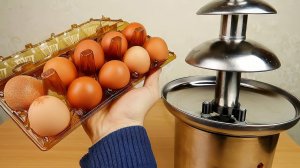 Сырые яйца и сгущенка в шоколадном фонтане! alex boyko