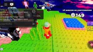 Роблокс Большая Дженга! Башня рушится! 😱 Roblox Jenga