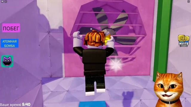 КОТИК СИМБА УБЕГАЕТ ОТ ВОНЮЧКИ БАРРИ, НО ЭТО КЕТНАП ! ROBLOX смотреть онлайн
