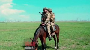 Подготовка штурмовиков-кавалеристов на полигоне 9-й мотострелковой бригады ВС РФ