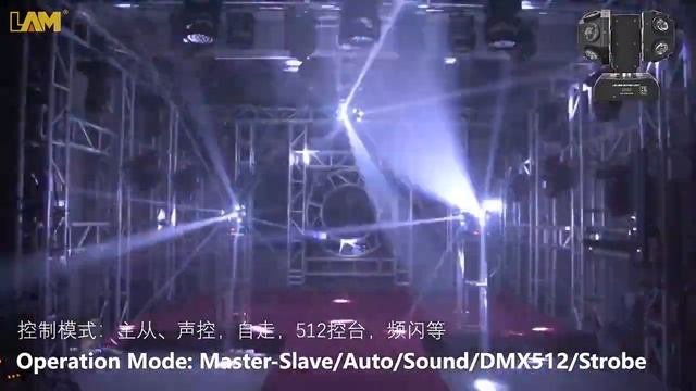 Светодиодная вращающаяся голова Double BEAM