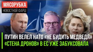 Путин грозно рыкнул на НАТО ||  «Стена дронов» в ЕС потрескалась ||Британия боится за свои спутники