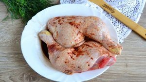 Курица с картошкой в соевом соусе в духовке