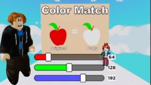 Обучалки-приключалки. Соответствие цвету. Roblox.