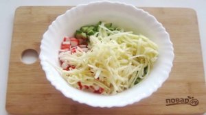 Крабовый салат без яиц