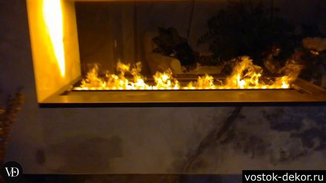 Встраиваемый линейный электрокамин с 3 Д эффектом живого пламени! Dimplex Cassette 1000PS