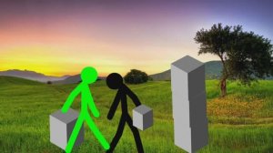 Приключения стикменов. Серия 1. Капибара спасает стикмена. Мультфильм. Анимация стикменов.