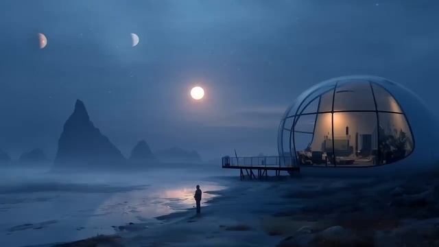Far Away Relaxing Sci-Fi Space Ambient Music смотреть онлайн