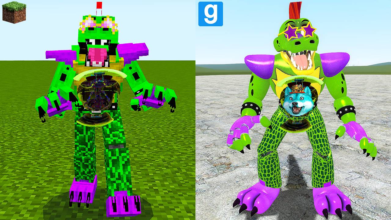 Я залез внутрь монти фнаф 9 аниматроников в гаррис мод! Fnaf Garry's Mod