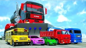 Злодей Эйден, Большой Комбайн и сержант Лукас АВТОМОБИЛИ и МОТОЦИКЛЫ с ГРУЗОВИКОМ-МОНСТРОМ 🚚 🚜 🚒