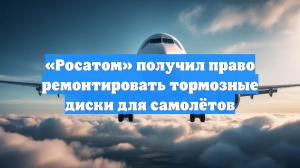 «Росатом» получил право ремонтировать тормозные диски для самолётов