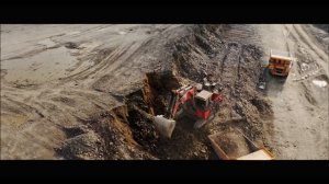 Работа экскаватора ESTAR ESE2000 с обратной лопатой