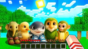 Я НАШЛА ВСЕХ БЕЙБИ МЕМ БРЕЙНРОТ ЖИВОТНЫХ В МАЙНКРАФТ!