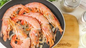 Лангустины в сливочном соусе