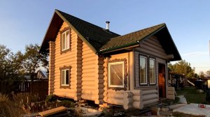 Передвижение дома из бруса с крыльцом в 2 стороны 🏡