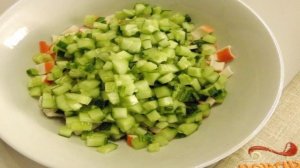 Крабовый салат из крабовых палочек