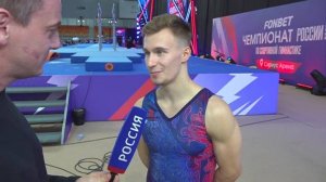 Гимнаст Маринов после операции на плече взял золото в многоборье на ЧР